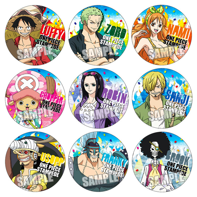 Anime Merchandise Figures - One Piece película Stampede Anime insignia