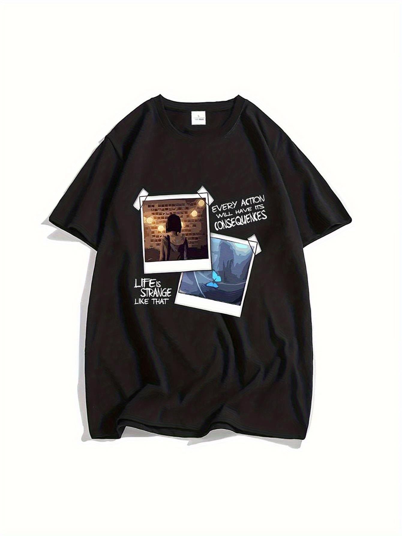 Camiseta gráfica Life Is Stran - Anime Convention Merchandise reseña y precio