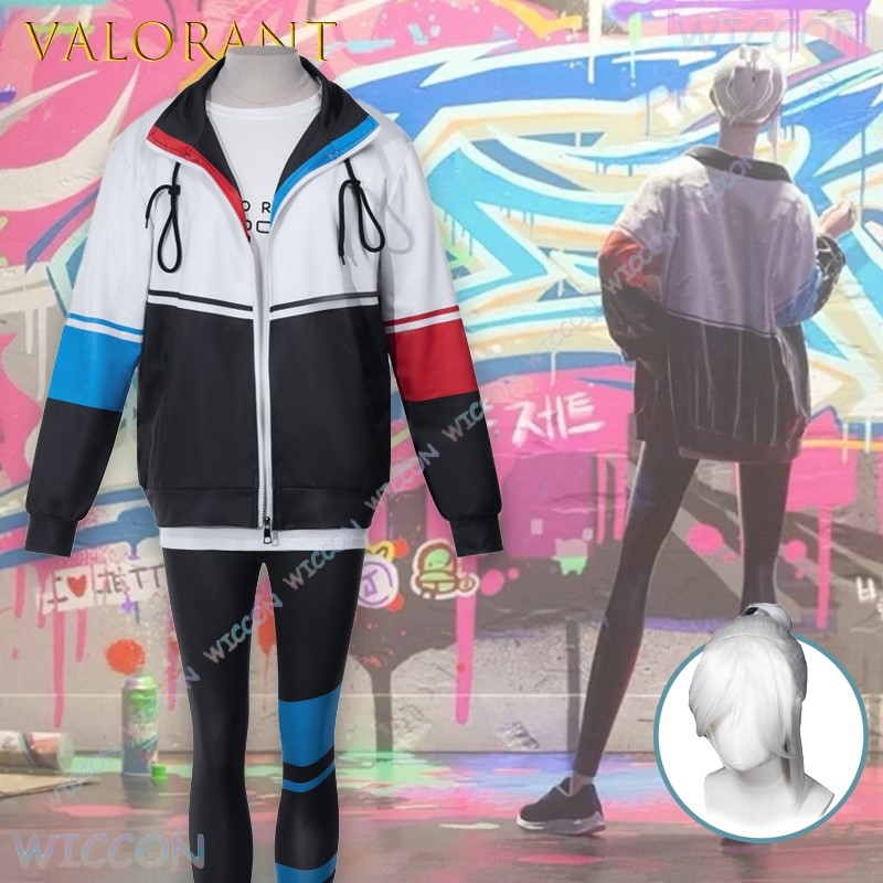 Valorant Jett-Chaqueta de Cosp - Windbreaker Anime Merchandise reseña y precio